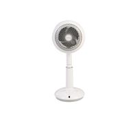 Iris Ohyama Woozoo, Ventilateur sur Pied, 37㎡, Blanc, 10 Vitesses, Télécommande, Moteur DC, Silencieux 25 dB Mode Nuit, Oscillation Multidirectionnelle, Minuterie 8h, Puissant, STF-DC15T