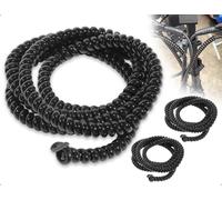 OHYANYAO Kit de 2 Gaines Spiralées pour Câbles Protection Flexible pour Câbles, Accessoires pour Trottinettes Électriques, Vélos, Home Cinémas, Bureaux Lieux de Travail, Équipement Audio (Noir)