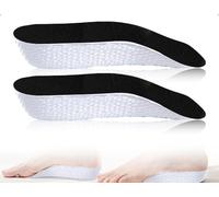 OHYANYAO Lot de 2 Paires de Semelles Intérieures Pour Chaussures,Rehausseurs Invisibles,Semelles Souples Compensées Pour Talon Rehausser la Hauteur,S'adapte à la Voûte Plantaire(Noir)