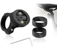 OHYANYAO Support Vélo, Support de Feu Arrière Radar Quart de Tour pour Tige de Selle avec Entretoises et Supports, Accessoire VTT, Compatible avec Garmin Les Vélos (Noir)