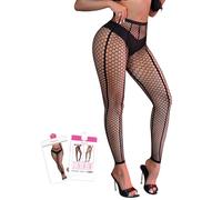 ohyeahlady Collant Resille Noir Grande Taille Sans Pied Bas Resille Sexy Grande Taille Collant Ouvert Sexy Fantasie Dentelle Taille Haute Tenue Hot Leggings Lingerie Et Vetement Cosplay Noir,L-XXL