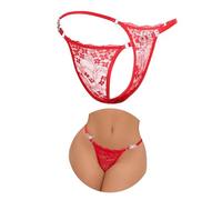 ohyeahlady Mini String Ficelle Résille Grande Taille String Chic Hot Dentelle Micro String Bikini Bain T-Back Thongs sous-vêtements Lingerie Femme Dentelle