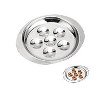 OHYER 6 Trous Assiettes à Escargots en Acier Inoxydable Champignon Assiettes D'escargot Plats Escargot Assiette Escargot Vaisselle Service à Escargots pour Le Restaurant Hôtel Cuisine Barbecue