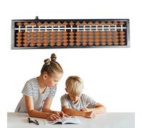 OHYER Abacus Soroban 13 chiffres en plastique Arithmétique Abacus primaire Abaque pour l'arithmétique et le comptage avec bouton de réinitialisation Outil de calcul pour les mathématiques pour bureau
