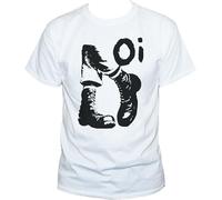 Oi! Skinhead Hardcore Punk Rock White Yellow Black Red Mens Women T Shirt 100% Cotton Unusual Alternative Unisex Top Manches Courtes(Small)