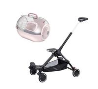 oI3tU6y Bacs à litière- Chariot Pliant for Animaux de Compagnie, Sac for Chat Oblique à Main Transparente panoramique Portable d'extérieur for Voiture Bac à litière pour Chat(Pink)
