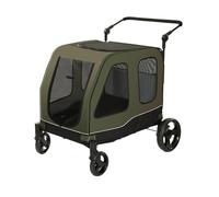 oI3tU6y Bacs à litière- Poussette for Chien de Taille Moyenne et Grande, Poussette for Chat en Acier au Carbone, Trottinette d'extérieur for Animaux Compagnie Bac à litière pour Chat