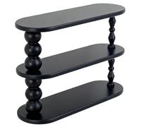 oI3tU6y Porte-tasses Porte-gobelet à trois couches de style crème rangement en bois bureau médiéval français(Noir)