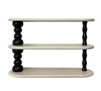 oI3tU6y Porte-tasses Porte-gobelet à trois couches de style crème rangement en bois bureau médiéval français(Milk White)