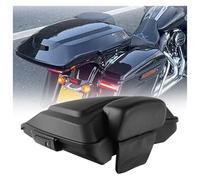 OIAJDSAD pour Harley pour Tour Pak pour Touring Street Glide Electra 2014-2022 Pack D'accessoires De Moto Coffre avec Dossier À Loquet Moto Porte-Bagages Arrière(Matte Black)