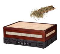 oiakus Cage De Torréfaction Électrique pour Thé, Diffusion des Arômes pour 1 À 2 Kg De Thé, Réglage De La Température De 0 À 150 °C, Minuterie De 1 À 24 Heures, pour Noix