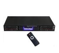 oiakus Egaliseur Audio HiFi 20 Bandes, Égaliseur Numérique À Effets Graphiques, avec Télécommande, Bluetooth/USB Intégré, Affichage du Spectre par LED, pour Studio D'enregistrement