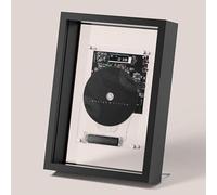 oiakus Lecteur CD Mural, Cadre Photo Décoratif Musical, avec Télécommande, Bluetooth 5.0/Sortie AUX 3,5 Mm, Écran Numérique LED, 4 Modes De Placement, sans Haut-parleurs, pour La Maison, La Galerie