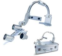 oiakus Loupes Binoculaires Dentaires, Lampe Frontale Chirurgicale pour Dentiste 2,5X/3,5X, Réglage De L'écart Pupillaire 53 Mm-67 Mm, Réglage du Tour De Tête 200-240 Mm, pour L'ophtalmologie Et L'ORL