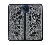 oiakus Masseur de Pieds EMS, Coussin de Massage des Pieds, 6 Modes et télécommande, Rechargeable par USB, Tapis de Massage Portable pour soulager Les douleurs et réduire la Fatigue