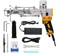 oiakus Pistolet À Tapis 2 en 1, Kit De Démarrage pour Pistolet À Tapis Électrique, 10 Vitesses Réglables, Affichage Numérique De La Vitesse, Hauteur D'épilation Réglable : 8-19 mm