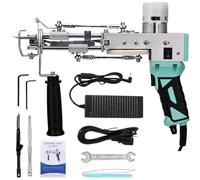 oiakus Pistolet À Tapis 2 en 1, Kit De Démarrage pour Pistolet À Tapis Électrique, 10 Vitesses Réglables, Affichage Numérique De La Vitesse, Hauteur D'épilation Réglable : 8-19 mm