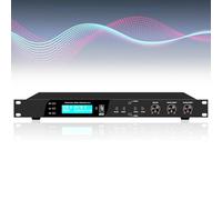 oiakus Processeur Audio Anti-Larsen pour Microphone, Suppresseur De Rétroaction, avec Affichage Numérique, Sortie 5 Canaux, pour Haut-Parleur, Home Cinéma