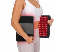 oiakus Tapis De Luminothérapie Rouge, Tapis De Ceinture De Lumière Rouge, Grand Coussin De Chaleur Corporelle, Longueurs d'onde 660nm Et 850nm, avec Minuterie, 32W Corps Entier, 242 Perles De Lampe