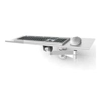 oIBjyrs Plateau de Clavier en Aluminium, Plateforme Murale Réglable pour Clavier et Souris, Support de Bras Réglable pour Le Bureau, Gain de Place
