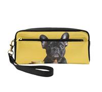 OIBNKCN A little dog Trousse de maquillage de voyage polyvalente - Impression double face, organiseur de cosmétiques en cuir synthétique ultra doux pour femme, cadeau de fête des mères et appréciation
