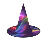 OIBNKCN Chapeau de sorcière aurore mystérieuse et éblouissante pour Halloween - Parfait pour les femmes, les hommes, chapeau de sorcière décoratif à accrocher et à utiliser pour une fête