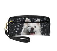 OIBNKCN Dogs in the dark Trousse de maquillage de voyage polyvalente - Impression double face, organiseur de cosmétiques en cuir synthétique ultra doux pour femme, cadeau de fête des mères et