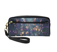 OIBNKCN Fireflies in the garden Trousse de maquillage de voyage polyvalente - Impression double face, organiseur de cosmétiques en cuir synthétique ultra doux pour femme, cadeau de fête des mères et