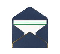 OIBNKCN Grillage noir et blanc 7 cartes de vœux élégantes uniques - Intérieur vierge - Assortiment de cartes pour toutes les occasions - Comprend des enveloppes et des autocollants dorés.