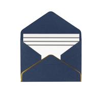 OIBNKCN Grille noire et blanche 12 cartes de vœux élégantes uniques - Intérieur vierge - Assortiment de cartes pour toutes les occasions - Comprend des enveloppes et des autocollants dorés.
