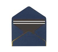 OIBNKCN Grille noire et blanche 2 cartes de vœux élégantes uniques - Intérieur vierge - Assortiment de cartes pour toutes les occasions - Comprend des enveloppes et des autocollants dorés.