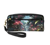 OIBNKCN Huazhong Corridor Trousse de maquillage de voyage polyvalente - Impression double face, organiseur de cosmétiques en cuir synthétique ultra doux pour femme, cadeau de fête des mères et