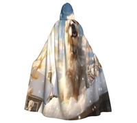 OIBNKCN La cape à capuche confortable pour petit chien pour homme et femme - Durable et élégante - Noire avec capuche pour Halloween, cosplay et plus encore.