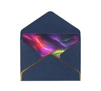 OIBNKCN Mystérieuse aurore Cartes de vœux uniques et élégantes - Intérieur vierge - Assortiment de cartes pour toutes les occasions - Comprend des enveloppes et des autocollants dorés.