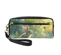 OIBNKCN Naive Little Rabbit Trousse de maquillage de voyage polyvalente - Impression double face, organiseur de cosmétiques en cuir synthétique ultra doux pour femme, cadeau de fête des mères et