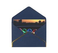 OIBNKCN Pierres précieuses lumineuses, cartes de vœux uniques et élégantes, intérieur vierge, assortiment de cartes pour toutes les occasions, enveloppes et autocollants dorés.