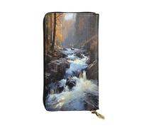 OIBNKCN Portefeuille romantique en cuir de qualité supérieure avec fermeture éclair en métal, plusieurs emplacements pour cartes, poches pour espèces, cadeau idéal pour elle ou lui