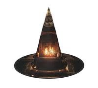 OIBNKCN The Antique Magic Furnace Chapeau de sorcière d'Halloween - Parfait pour les femmes, les hommes, chapeau de sorcière pour accrocher et utiliser une fête