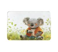 OIBNKCN The Cute Little Bear Paillasson polyvalent, durable, facile à nettoyer, antidérapant pour porte d'entrée, entrée et décoration d'intérieur