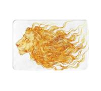 OIBNKCN The Golden Leopard Paillasson polyvalent, durable, facile à nettoyer, antidérapant pour porte d'entrée, décoration d'intérieur