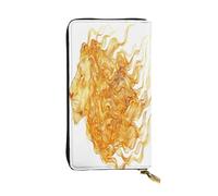 OIBNKCN The Golden Leopard Portefeuille en cuir de qualité supérieure avec fermeture éclair en métal, plusieurs emplacements pour cartes et espèces, cadeau idéal pour elle ou lui