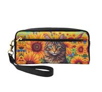 OIBNKCN The Little Cat Trousse de maquillage de voyage polyvalente - Impression double face, organiseur de cosmétiques en cuir synthétique ultra doux pour femme, cadeau de fête des mères et