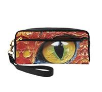 OIBNKCN The Mysterious Eyes Trousse de maquillage de voyage polyvalente - Impression double face, organiseur de cosmétiques en cuir synthétique ultra doux pour femme, cadeau de fête des mères et