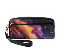 OIBNKCN The mystérious Rainbow Sky Trousse de maquillage de voyage polyvalente - Impression double face, organiseur de cosmétiques en cuir synthétique ultra doux pour femme, cadeau de fête des mères
