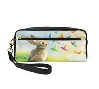 OIBNKCN The Rabbit yearning Trousse de maquillage de voyage polyvalente - Impression double face, organiseur de cosmétiques en cuir synthétique ultra doux pour femme, cadeau de fête des mères et