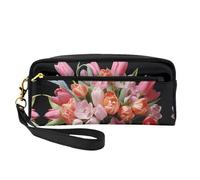 OIBNKCN Trousse de maquillage de voyage polyvalente avec bouquet de dix mille fleurs colorées - Impression double face, organiseur de cosmétiques en cuir synthétique ultra doux pour femme, cadeau de