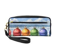 OIBNKCN Trousse de maquillage de voyage polyvalente en forme de bouteille de bande dessinée - Impression double face, organiseur de cosmétiques en cuir synthétique ultra doux pour femme, cadeau de