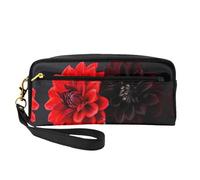 OIBNKCN Trousse de maquillage de voyage polyvalente Mystérieuse Fleur de jasmin - Impression double face, organiseur de cosmétiques en cuir synthétique ultra doux pour femme, cadeau de fête des mères