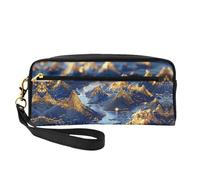 OIBNKCN Une trousse de maquillage de voyage polyvalente et scintillante - Impression double face, organiseur de cosmétiques en cuir synthétique ultra doux pour femme, cadeau de fête des mères et