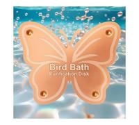 OICEME Disque de purification pour oiseaux en cuivre pur pour l'extérieur de l'hiver - Bain d'oiseaux à énergie solaire - Colibri - Nettoyeur de fontaine - Distributeur de cage - Chauffage au sol